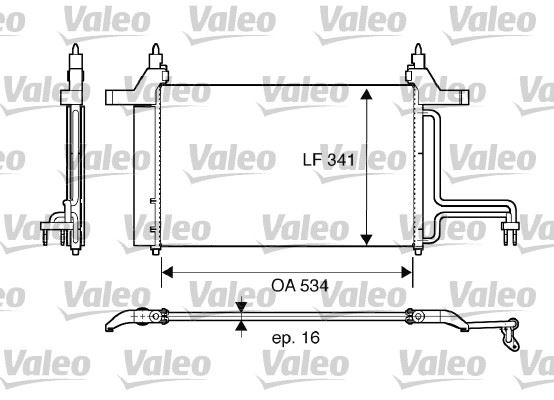 VALEO 817669 İklimlendirme Sistemi Klima Radyatörü - FIAT STILO (192_) uyumlu