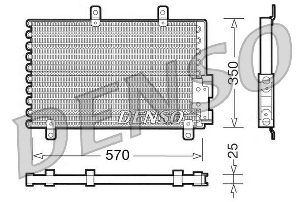 DENSO DCN01001 İklimlendirme Sistemi Klima Radyatörü - ALFA ROMEO 155 (167_) uyumlu