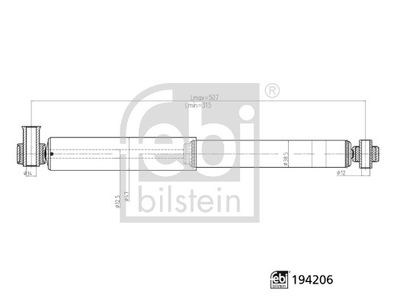 FEBI BILSTEIN 194206 Süspansiyon Sistemi Amortisör - FORD TRANSIT Minibüs/Otobüs (FD_ _, FB_ _, FS_ _, FZ_ _, FC_ _) uyumlu