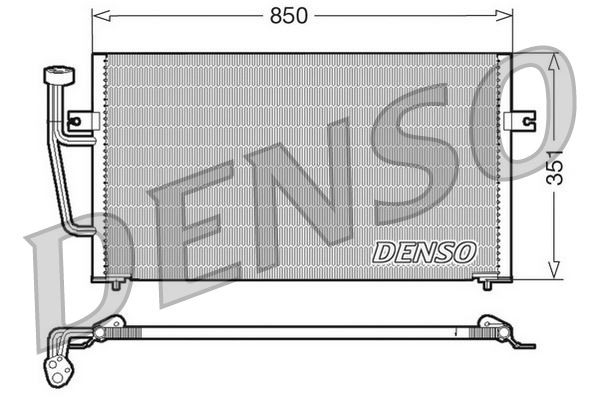 DENSO DCN33007 İklimlendirme Sistemi Klima Radyatörü - VOLVO S40 I (644) uyumlu
