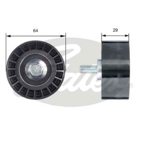 GATES T42170 Motor Yönlendirme & Kılavuz Makarası - DAEWOO ESPERO (KLEJ) uyumlu