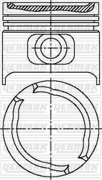 YENMAK 31-03811-000 Motor Piston Seti - OPEL KADETT E Hatchback (T85) uyumlu