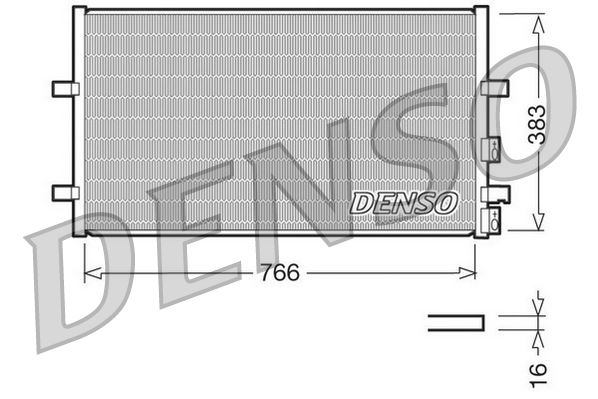 DENSO DCN10009 İklimlendirme Sistemi Klima Radyatörü - FORD TRANSIT Minibüs/Otobüs (FD_ _, FB_ _, FS_ _, FZ_ _, FC_ _) uyumlu