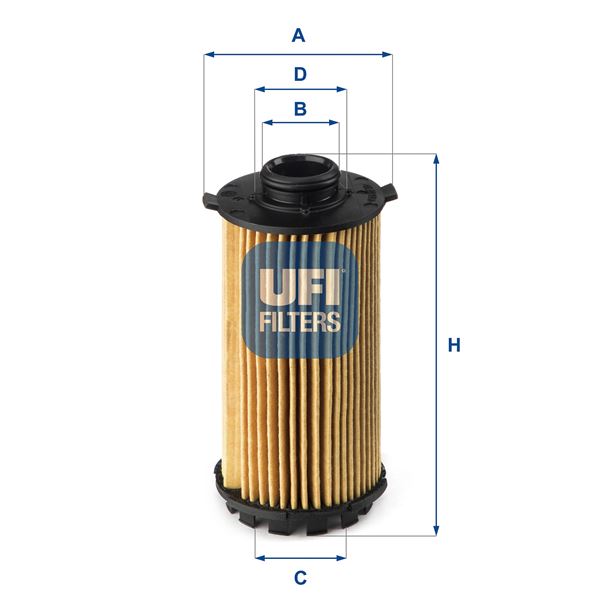 UFI 25.149.00 Motor Yağ Filtresi - PORSCHE 718 BOXSTER (982) uyumlu