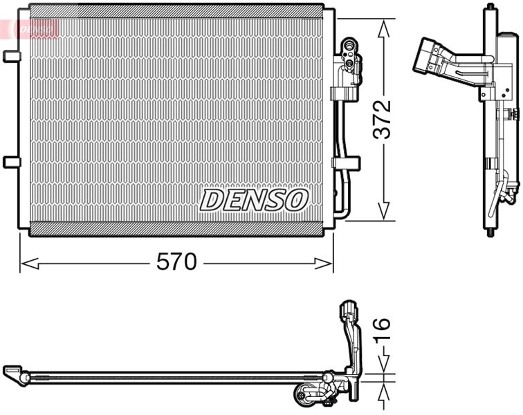 DENSO DCN44016 İklimlendirme Sistemi Klima Radyatörü - MAZDA 5 (CW) uyumlu