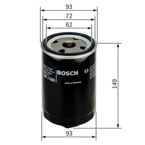 BOSCH F 026 407 004 Motor Yağ Filtresi - AUDI A4 B5 (8D2) uyumlu
