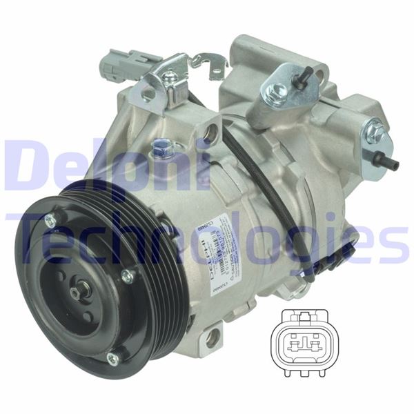 DELPHI CS20480 İklimlendirme Sistemi Kompresör Parçaları - TOYOTA YARIS (_P9_) uyumlu