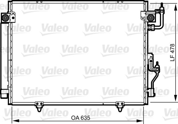 VALEO 817790 İklimlendirme Sistemi Klima Radyatörü - MITSUBISHI PAJERO II (V3_W, V2_W, V4_W, V5_W) uyumlu