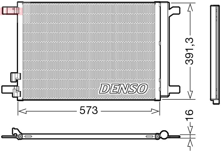 DENSO DCN32066 İklimlendirme Sistemi Klima Radyatörü - SEAT LEON ST (5F8) uyumlu