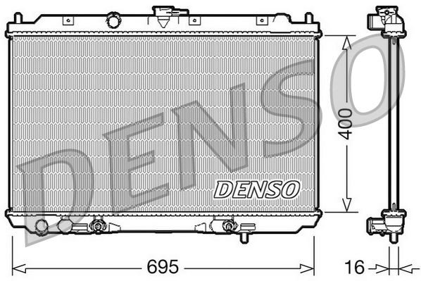 DENSO DRM46026 Soğutma Sistemi Su Soğutucu & Parçaları - NISSAN ALMERA TINO (V10) uyumlu