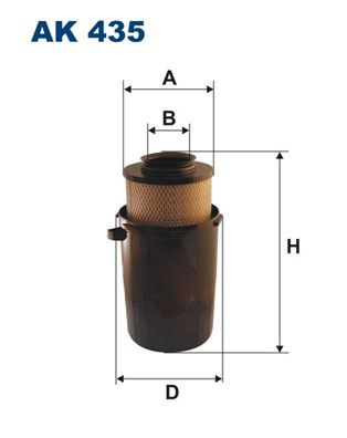 FILTRON AK 435 Motor Hava Filtresi - MERCEDES-BENZ T1 Panelvan/Van (601, 611) uyumlu