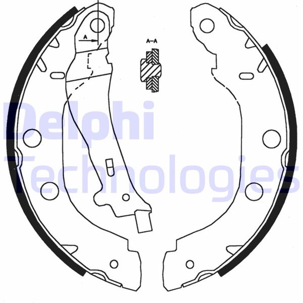 DELPHI LS1828 Fren Sistemleri Fren Pabucu - RENAULT KANGOO Express (FC0/1_) uyumlu