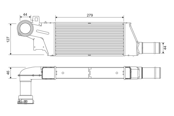 VALEO 818809 Motor Turbo Radyatörü - OPEL TIGRA TwinTop (X04) uyumlu