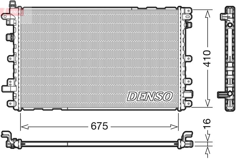 DENSO DRM20113 Soğutma Sistemi Su Soğutucu & Parçaları - OPEL AMPERA (R12) uyumlu