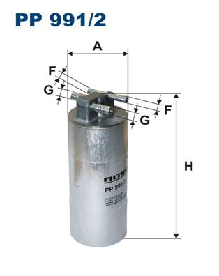 FILTRON PP 991/2 Yakıt Sistemi Yakıt Filtresi - AUDI A6 C6 (4F2) uyumlu