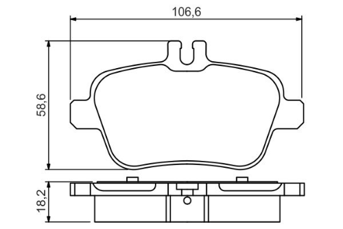 BOSCH 0 986 495 348 Fren Sistemleri Fren Balatası - MERCEDES-BENZ CLA Coupe (C117) uyumlu