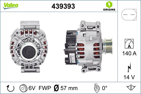 VALEO 439393 Elektrik Sistemi Alternatör - VW PASSAT B7 (362) uyumlu