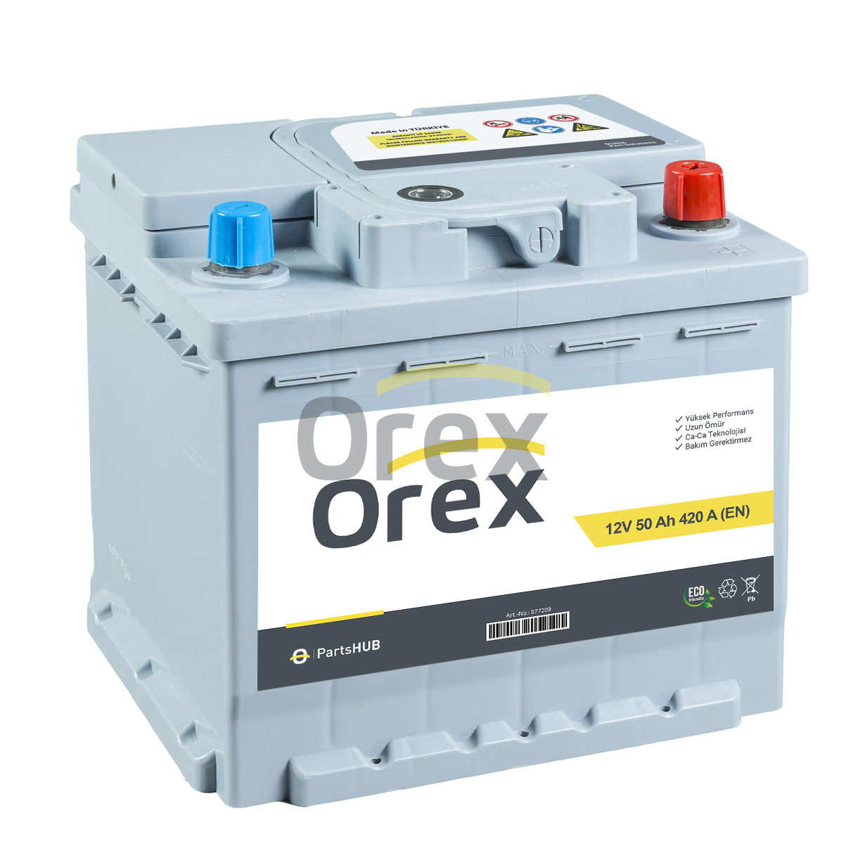 Orex Akü 12V 60Ah 540A Lb2 (242×175×175) Standart Akü - OREX - 877210 Ürün Görseli