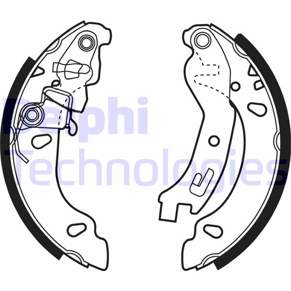 DELPHI LS1970 Fren Sistemleri Fren Pabucu - FIAT PANDA (169_) uyumlu