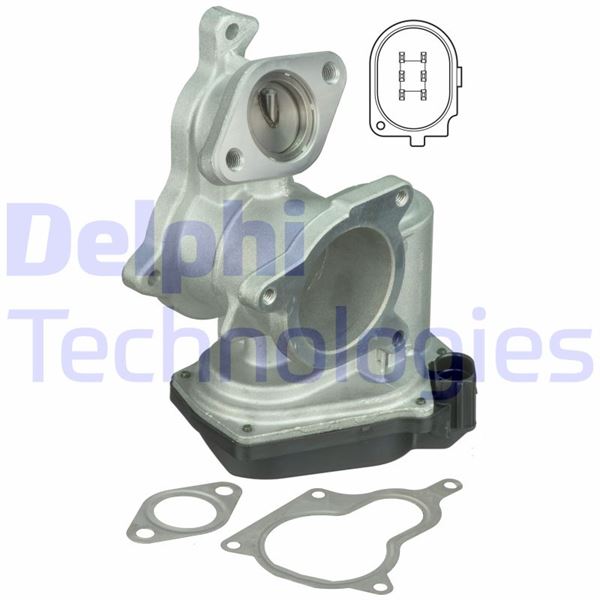 DELPHI EG10404-12B1 Motor EGR Parçaları - AUDI A6 C6 (4F2) uyumlu