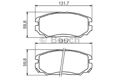 BOSCH 0 986 494 374 Fren Sistemleri Fren Balatası - HYUNDAI SONATA V (NF) uyumlu