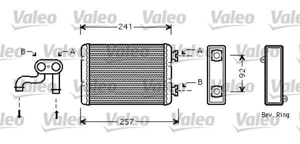 VALEO 812360 İklimlendirme Sistemi İç Mekan Isı Değiştirici - BMW 3 Compact (E36) uyumlu
