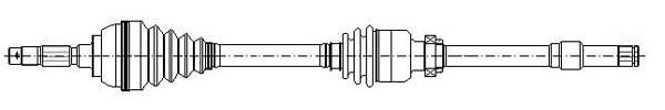 CIFAM 655-143 Diferansiyel & Aktarma Sistemi Tahrik Mili - PEUGEOT 806 (221) uyumlu
