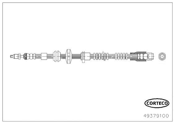 CORTECO 49379100 Fren Sistemleri Fren Hortumları - ALPINA B7 (F01, F02) uyumlu