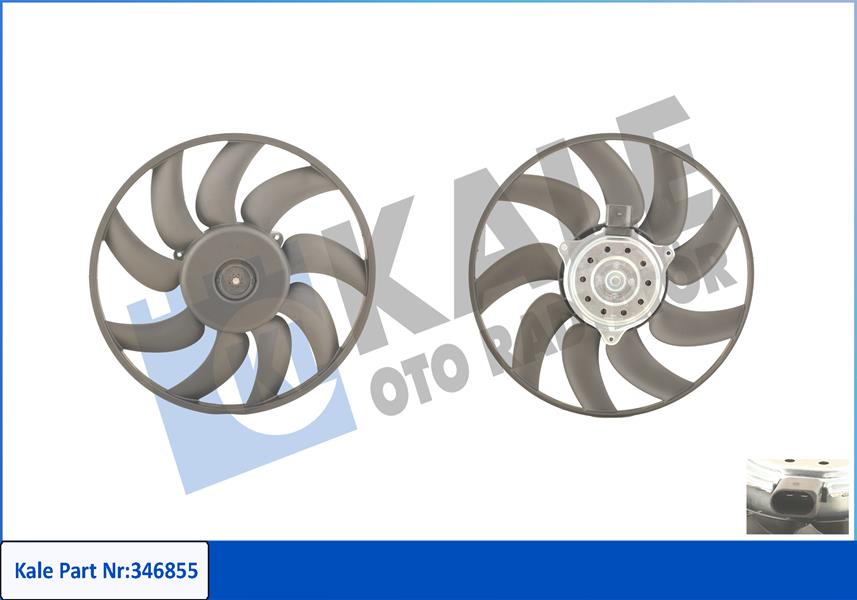 KALE OTO RADYATÖR 346855 Soğutma Sistemi Fan - AUDI A7 Sportback (4GA, 4GF) uyumlu