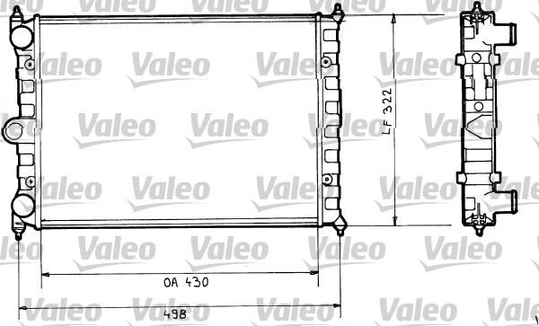VALEO 816703 Soğutma Sistemi Su Soğutucu & Parçaları - VW POLO II (86C, 80) uyumlu