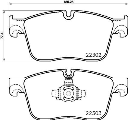 BREMBO P 36 031 Fren Sistemleri Fren Balatası - JAGUAR XE (X760) uyumlu