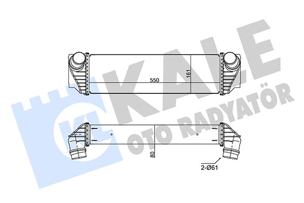 KALE OTO RADYATÖR 350830 Motor Turbo Radyatörü - BMW 6 Coupe (F13) uyumlu