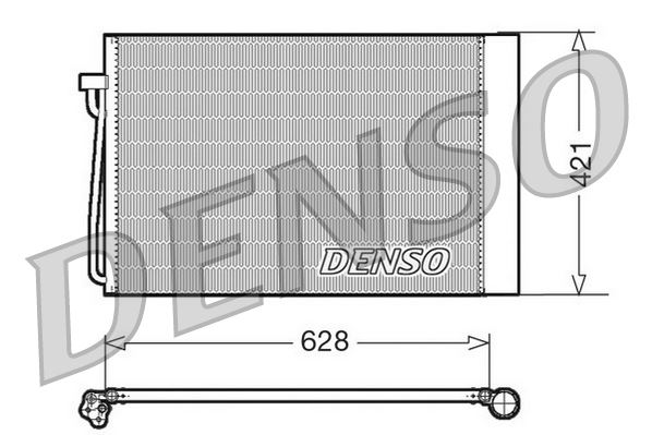DENSO DCN05018 İklimlendirme Sistemi Klima Radyatörü - BMW 7 (E65, E66, E67) uyumlu