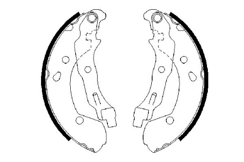BOSCH 0 986 487 668 Fren Sistemleri Fren Pabucu - RENAULT MODUS / GRAND MODUS (F/JP0_) uyumlu