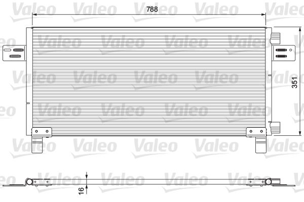 VALEO 815091 İklimlendirme Sistemi Klima Radyatörü - MAN TGM I uyumlu