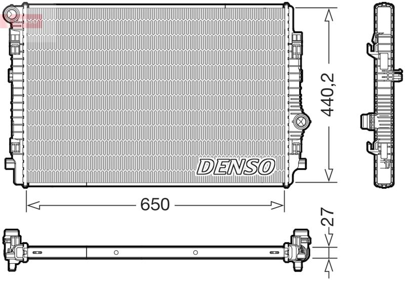 DENSO DRM02046 Soğutma Sistemi Su Soğutucu & Parçaları - SEAT LEON ST (5F8) uyumlu