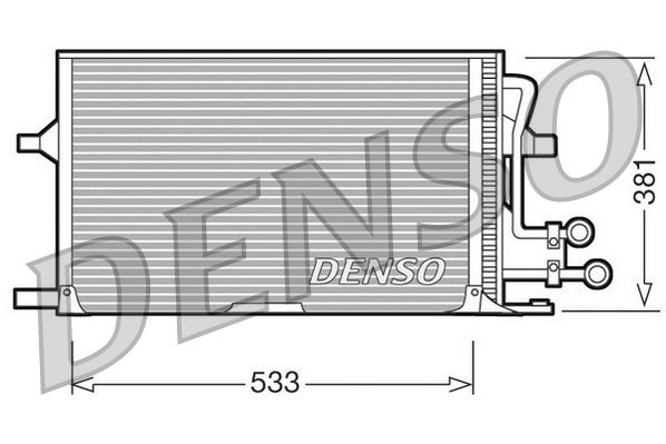 DENSO DCN10003 İklimlendirme Sistemi Klima Radyatörü - FORD MONDEO I (GBP) uyumlu