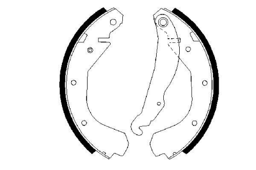 BOSCH 0 986 487 199 Fren Sistemleri Fren Pabucu - OPEL KADETT D (31_-34_, 41_-44_) uyumlu