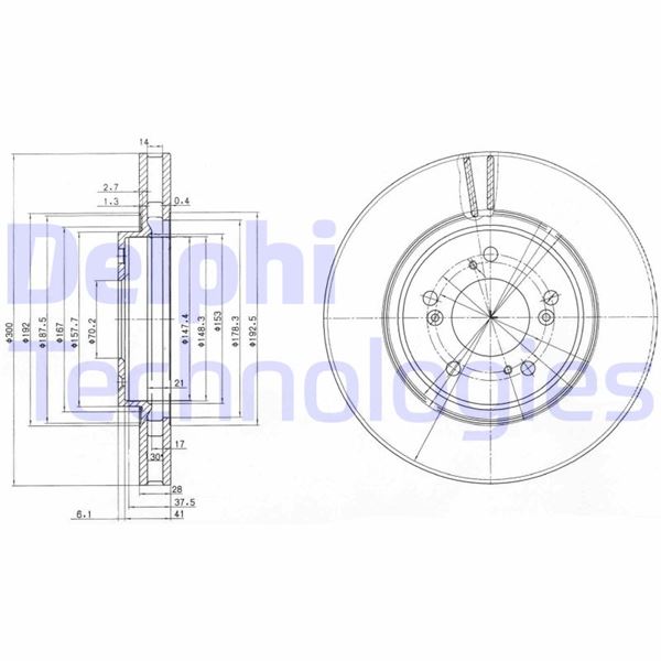 DELPHI BG3678 Fren Sistemleri Fren Diski - HONDA ACCORD VI (CK, CG, CH, CF, CL) uyumlu