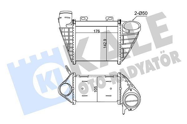KALE OTO RADYATÖR 352460 Motor Turbo Radyatörü - VW GOLF III (1H1) uyumlu