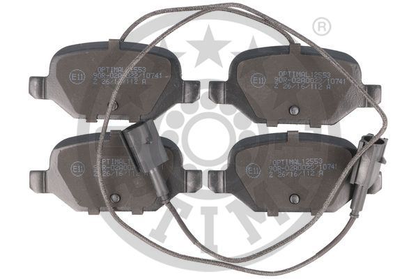 OPTIMAL BP-12553 Fren Sistemleri Fren Balatası - ABARTH 500 / 595 / 695 uyumlu