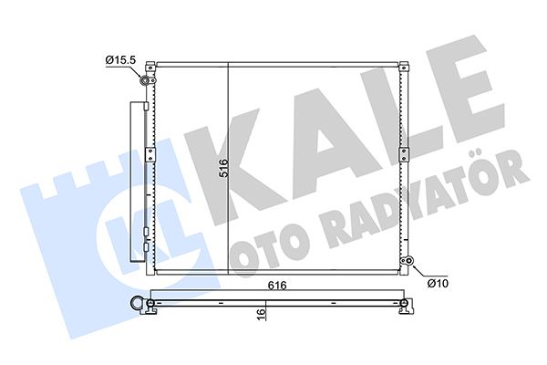 KALE OTO RADYATÖR 350680 İklimlendirme Sistemi Klima Radyatörü - TOYOTA LAND CRUISER PRADO (_J12_) uyumlu