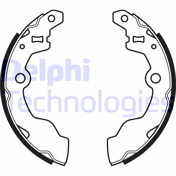 DELPHI LS2069 Fren Sistemleri Fren Pabucu - SUZUKI ALTO IV (EF, SH410_) uyumlu