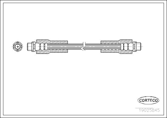 CORTECO 19025845 Fren Sistemleri Fren Hortumları - AUDI A6 C4 (4A2) uyumlu