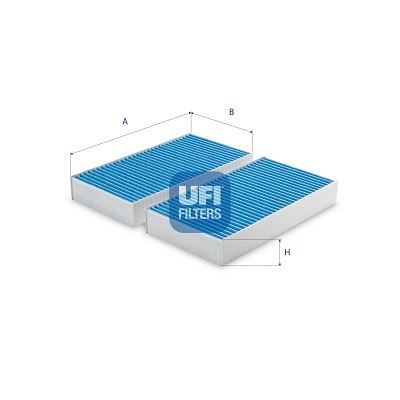 UFI 34.215.00 İklimlendirme Sistemi Polen Filtresi - MERCEDES-BENZ R-SERISI (W251, V251) uyumlu
