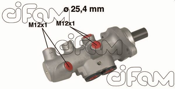 CIFAM 202-607 Fren Sistemleri Ana Fren Merkezi - VW SHARAN (7M8, 7M9, 7M6) uyumlu