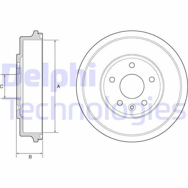 DELPHI BF556 Fren Sistemleri Fren Kampanası - CHEVROLET AVEO Hatchback (T300) uyumlu
