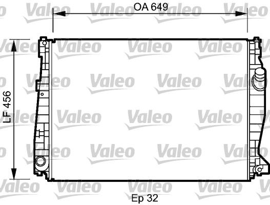 VALEO 735021 Soğutma Sistemi Su Soğutucu & Parçaları - ALFA ROMEO 159 (939_) uyumlu