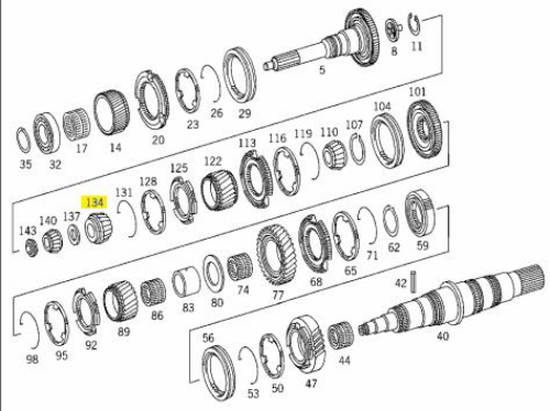 Rulman - MERCEDES ORIJINAL - A0139810305 Ürün Görseli