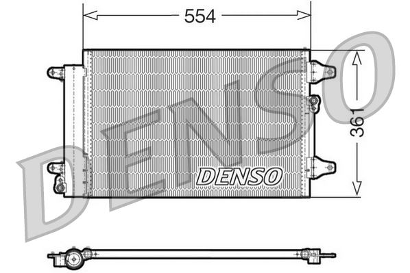 DENSO DCN32015 İklimlendirme Sistemi Klima Radyatörü - VW SHARAN (7M8, 7M9, 7M6) uyumlu